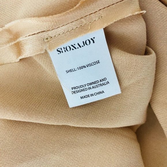 Shona Joy BNWT La Lune Bias Cut Slip Dress Women's Size 12 Desert Rose - Picture 10 of 11